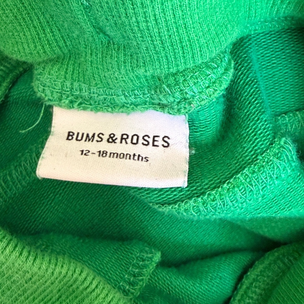 Bums & Roses Baby Kids Green Pull-On Jogger Pants - Brand - Picture 4 of 4